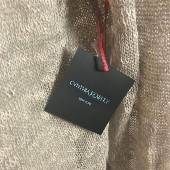 NWT Cynthia Rowley Long Sleeve Lightweight Open-Stitched Cardigan Size L - Picture 7 of 13